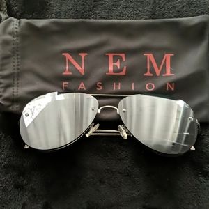 Black Aviator Sunglasses